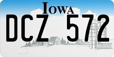 IA license plate DCZ572