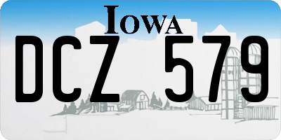 IA license plate DCZ579