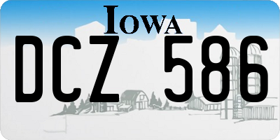 IA license plate DCZ586