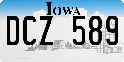 IA license plate DCZ589