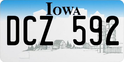 IA license plate DCZ592