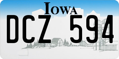 IA license plate DCZ594