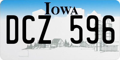 IA license plate DCZ596
