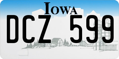 IA license plate DCZ599