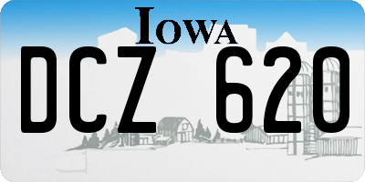 IA license plate DCZ620
