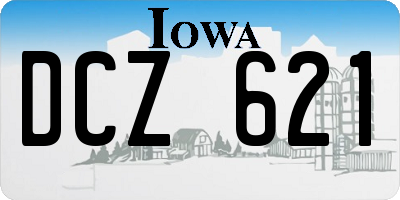 IA license plate DCZ621