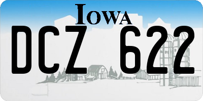 IA license plate DCZ622