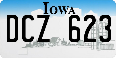 IA license plate DCZ623
