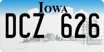 IA license plate DCZ626