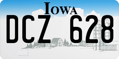 IA license plate DCZ628