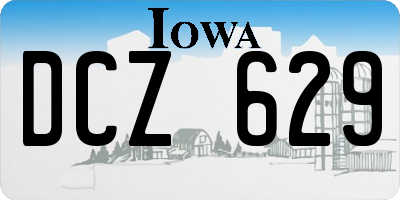 IA license plate DCZ629