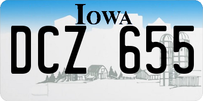 IA license plate DCZ655