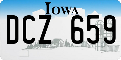 IA license plate DCZ659