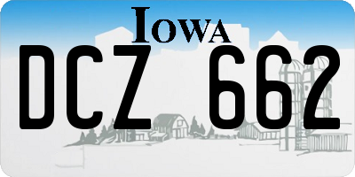 IA license plate DCZ662
