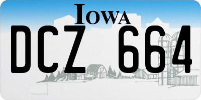 IA license plate DCZ664