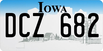 IA license plate DCZ682