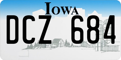 IA license plate DCZ684