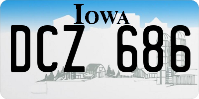IA license plate DCZ686