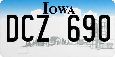 IA license plate DCZ690