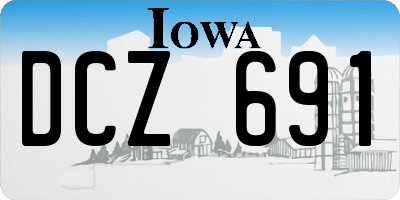 IA license plate DCZ691
