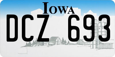 IA license plate DCZ693