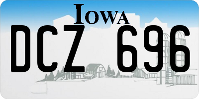 IA license plate DCZ696