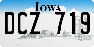 IA license plate DCZ719