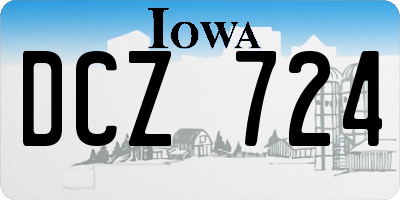 IA license plate DCZ724