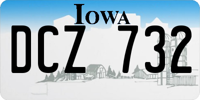 IA license plate DCZ732