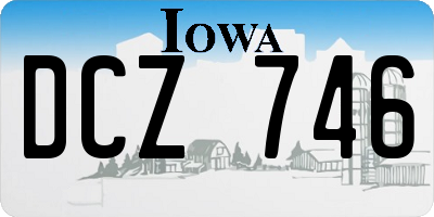 IA license plate DCZ746