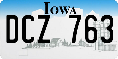 IA license plate DCZ763