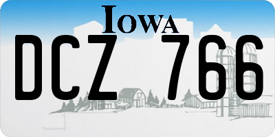 IA license plate DCZ766