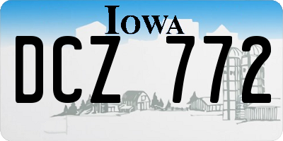 IA license plate DCZ772