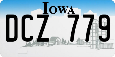 IA license plate DCZ779