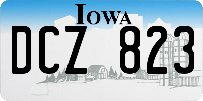 IA license plate DCZ823