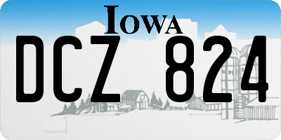 IA license plate DCZ824