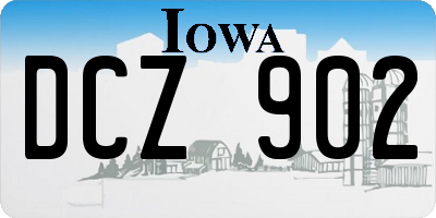 IA license plate DCZ902