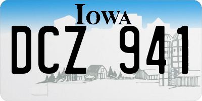 IA license plate DCZ941