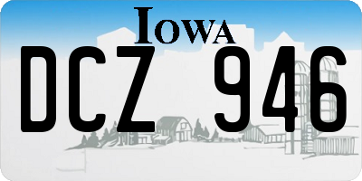 IA license plate DCZ946