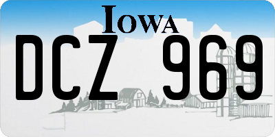 IA license plate DCZ969