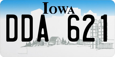 IA license plate DDA621