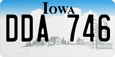 IA license plate DDA746