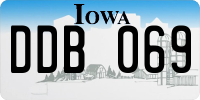 IA license plate DDB069