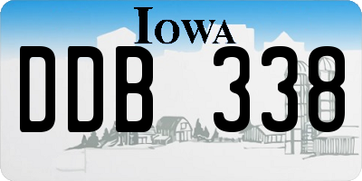 IA license plate DDB338