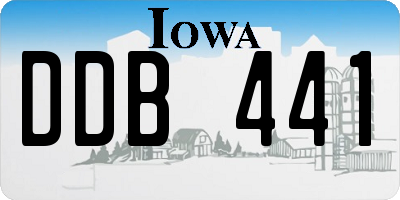 IA license plate DDB441