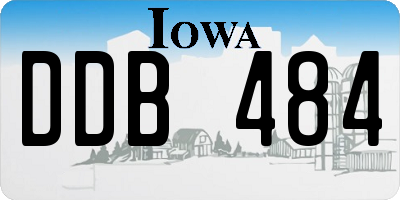 IA license plate DDB484
