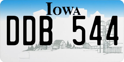 IA license plate DDB544