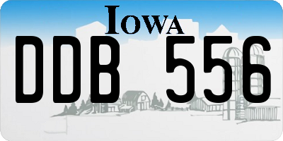 IA license plate DDB556