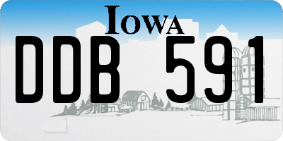 IA license plate DDB591