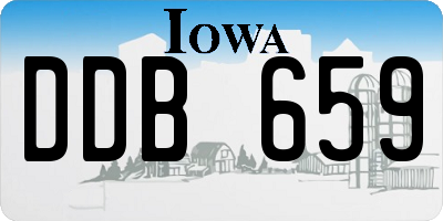 IA license plate DDB659